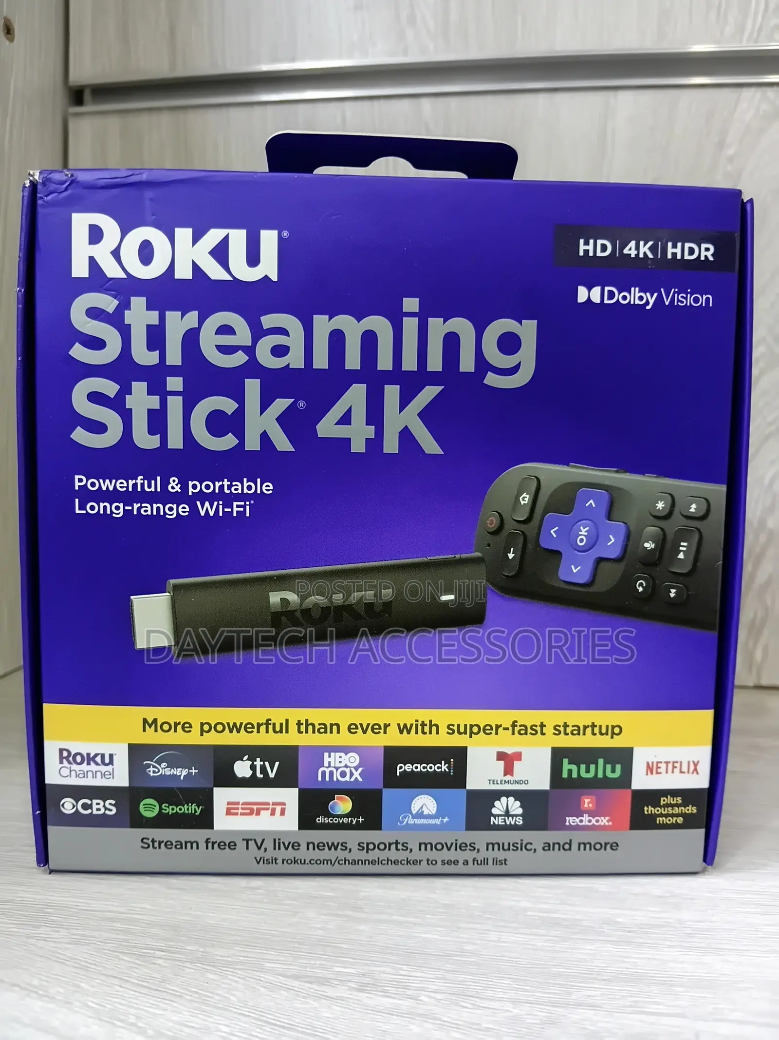 Roku Streaming Stick 4K - HDR Dolby Vision Streaming Device.