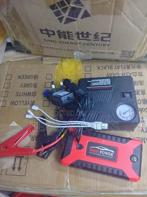 Rechargeable Car Jump Starter With Fast Air Compressor