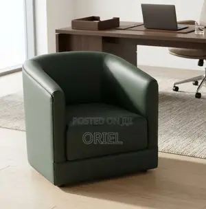 Office Chair : Faux Leather Lounge Armchair