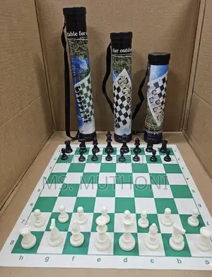 Travel Chess Set With Carrying Tube