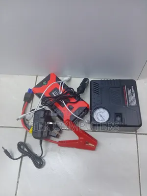 Emergency Car Starter and Tire Inflator for Roadside Travel