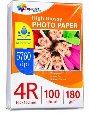 4r Glossy Photo Paper – 5760 Dpi | 100 Sheets | 180gsm