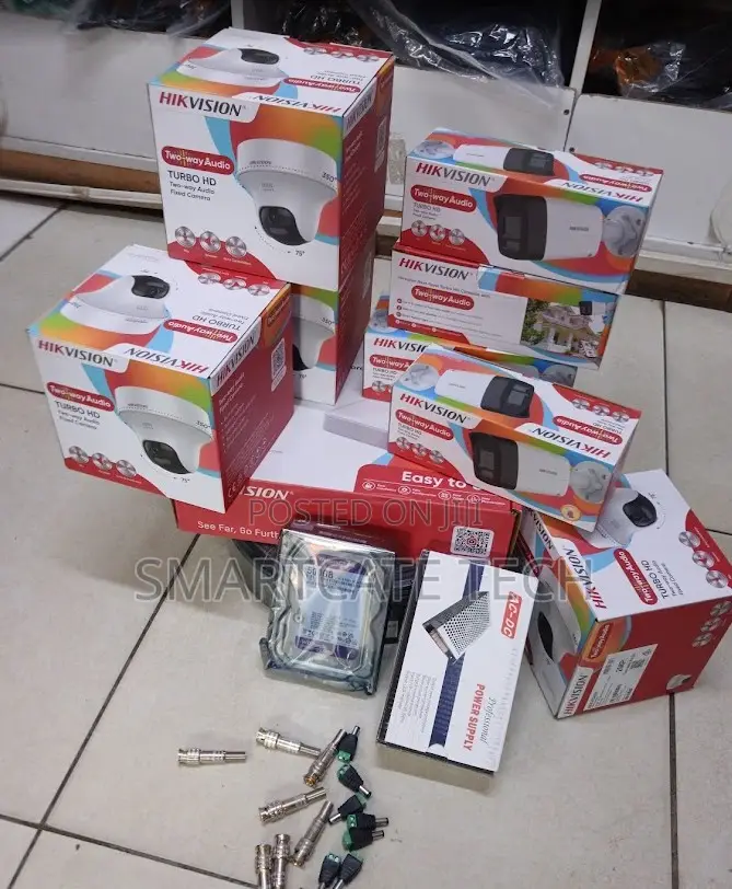 Hikvision 8CH ColorVu CCTV Kit – 4 Dome + 4 Bullet + Audio