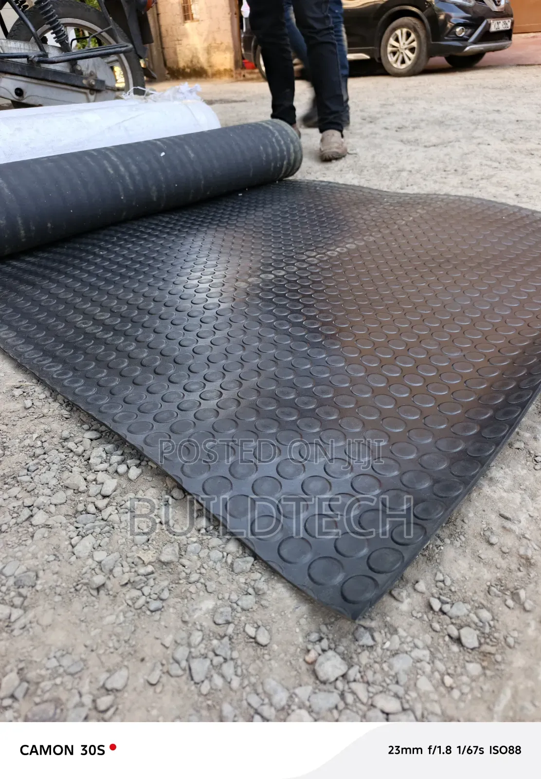 Anti-Skid Coin Mat/ Round Stunded Rubber Mat