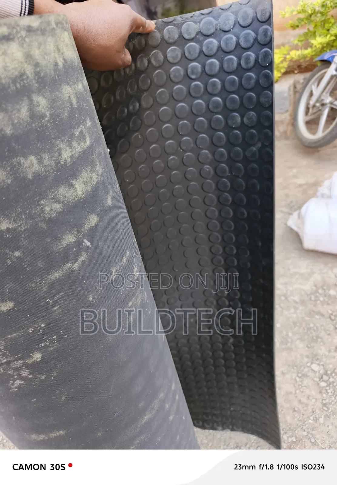 Anti-Skid Coin Mat/ Round Stunded Rubber Mat