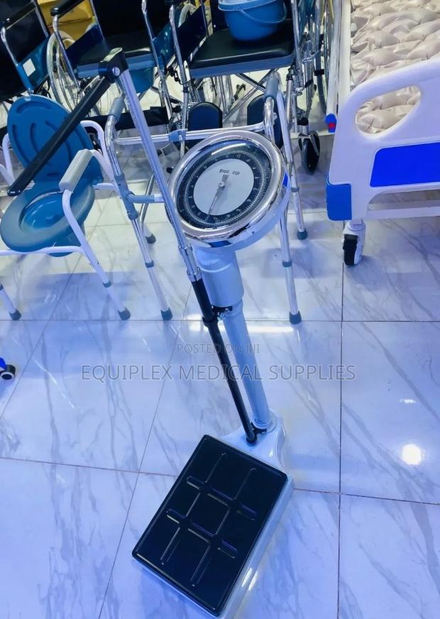 Mechanical Weight and Height Measuring Scale (Up to 160 Kgs)