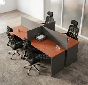 Office Workstation : 4-Person Locally Made Office Workstation