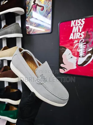 Grey Boss Rubber Gum Sole Laofers