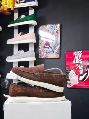 Brown Boss Gum Sole Slip on Suede Loafers