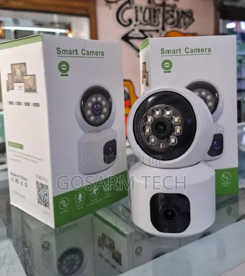 Dual Lens 4MP Wireless Wifi CCTV Indoor Camera Two Way Audio