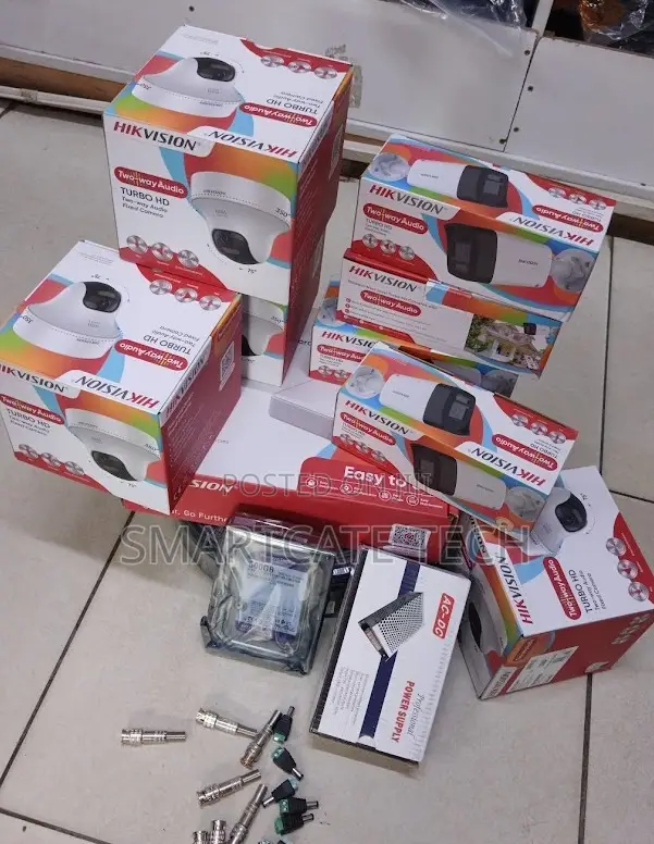 Hikvision 8CH Security Camera Kit | 4 Dome + 4 Bullet | Audio + Siren