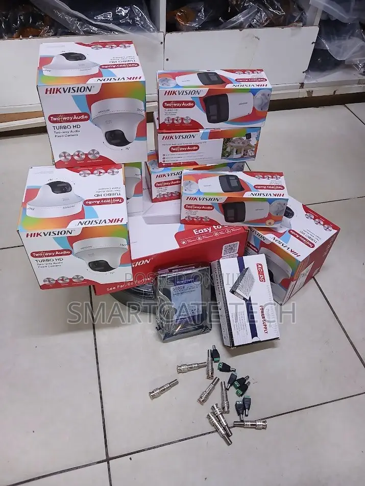 Hikvision 8CH CCTV Package | 4 Dome + 4 Bullet ColorVu + Two-Way Audio