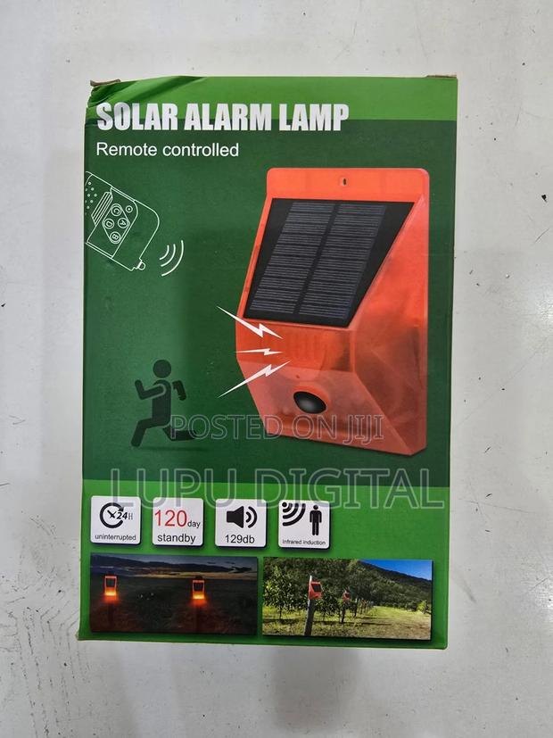Solar Alarm With Remote Controller - main view