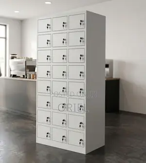 Office Cabinet : 24-Locker Heavy Duty Cabinet