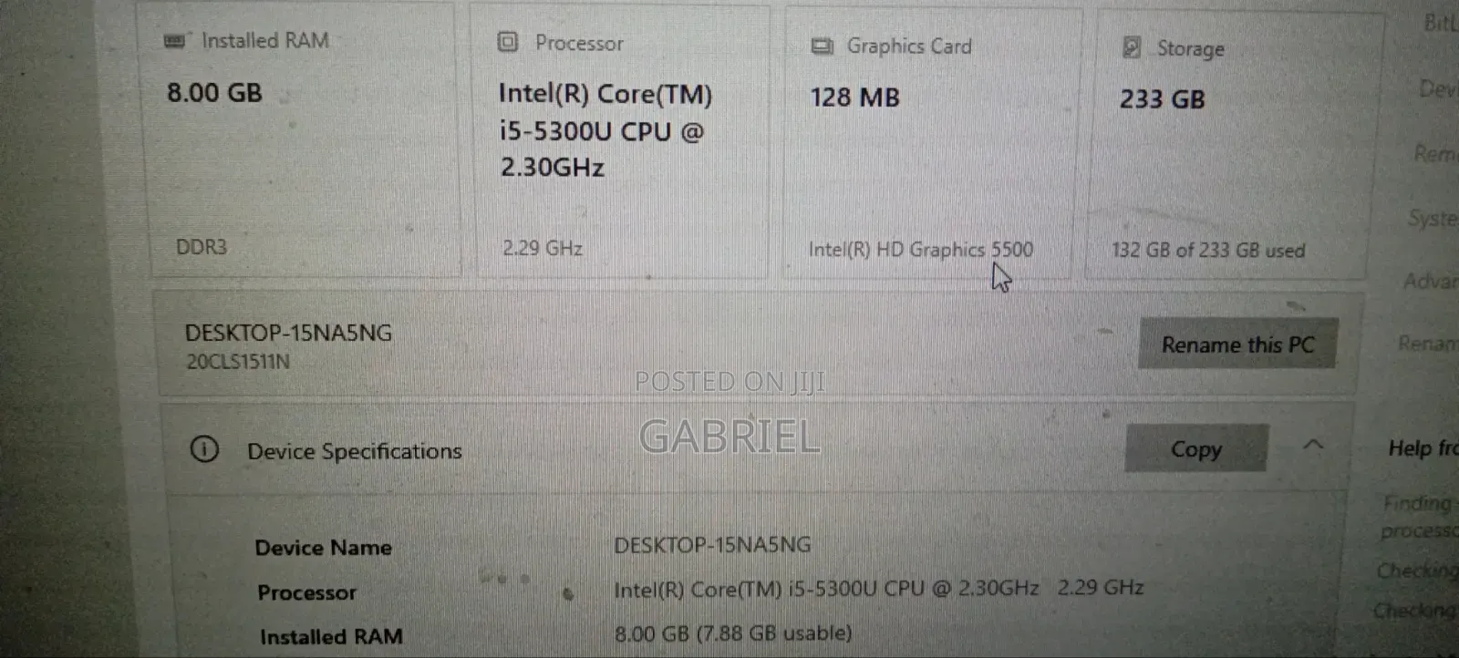Laptop Lenovo ThinkPad T490s 8GB Intel Core i5 SSD 256GB