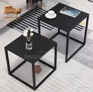 2 in 1 NORDIC METALLIC SIDE TABLE//bedside//desk Side