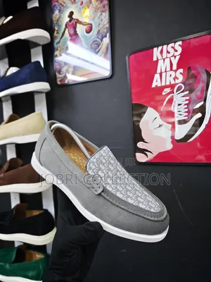 Grey Dior Slip on Suede Loafers