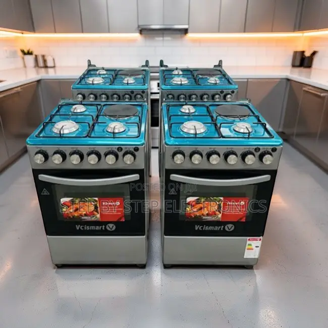 Heat Resistant 3 Gas Burners +1 Electric Free Standing Cookers