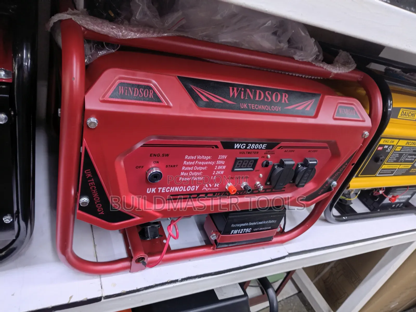 3kva Windsor 2.2kW Single Phase Petrol Generator
