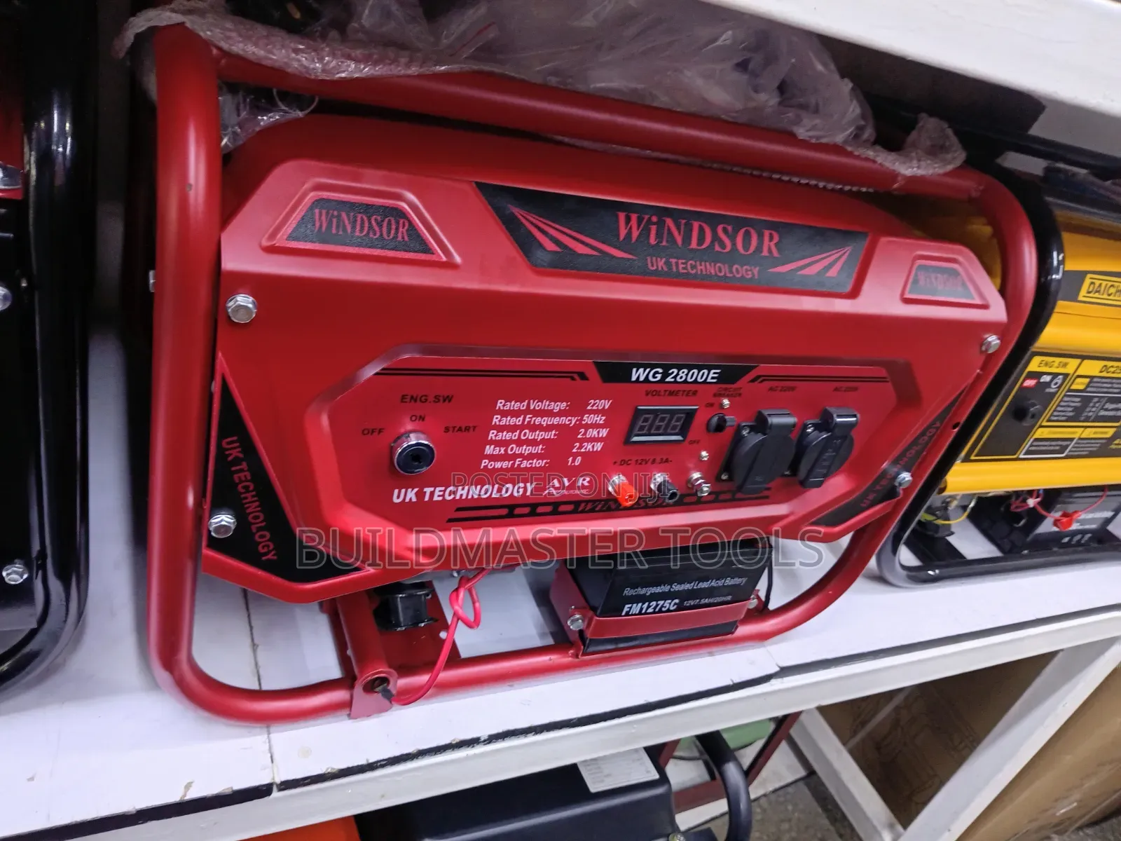 3kva Windsor 2.2kW Single Phase Petrol Generator