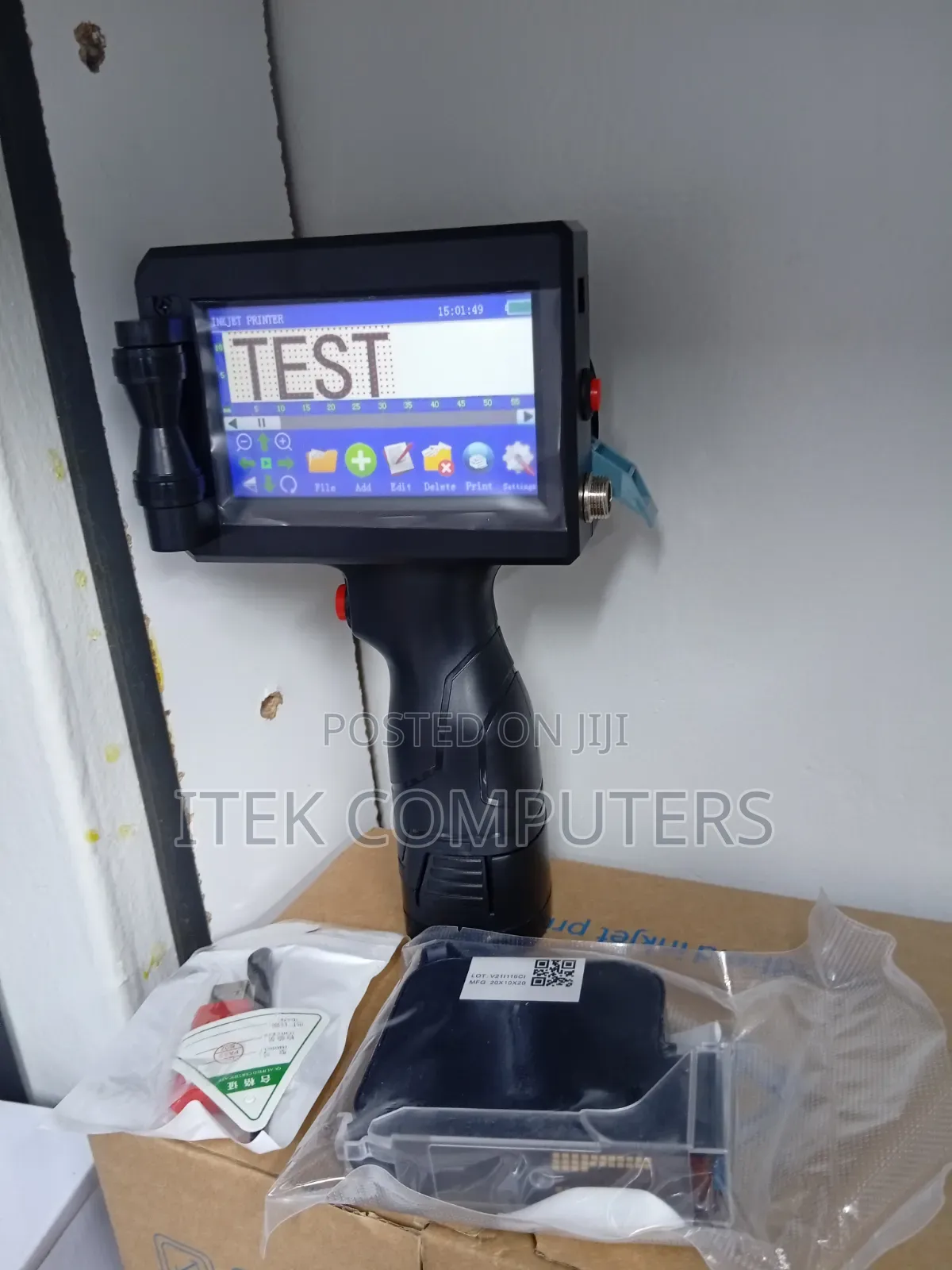 Compact 12.7mm Handheld Printer for Expiry Date Marking