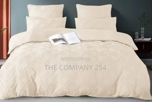 Luxury Tufted Wave Design Duvet Cover Set