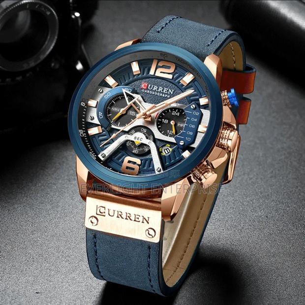 Leather Strap Curren Chronograph - main view