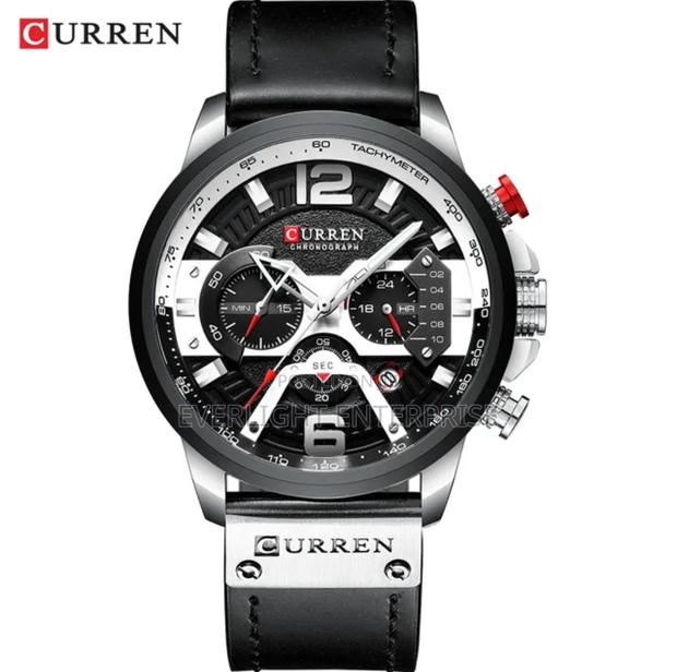 Leather Strap Curren Chronograph - thumbnail 2