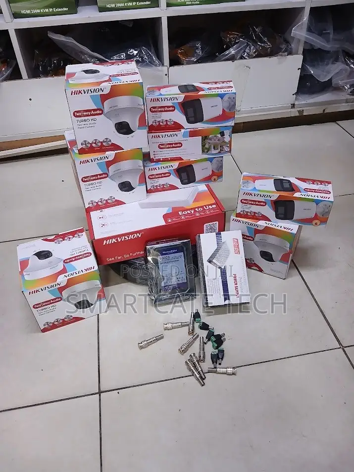 Hikvision 8CH CCTV Kit With Full Color Vision, Audio Security Siren