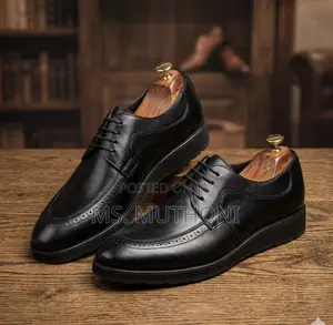 Men's Leather Lace-Up Foster Derby Shoes Size 40-45