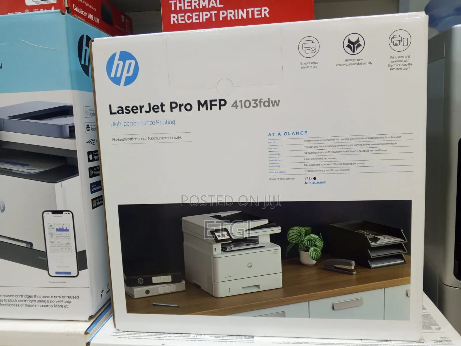 HP LaserJet Pro MFP 4103fdw Printer