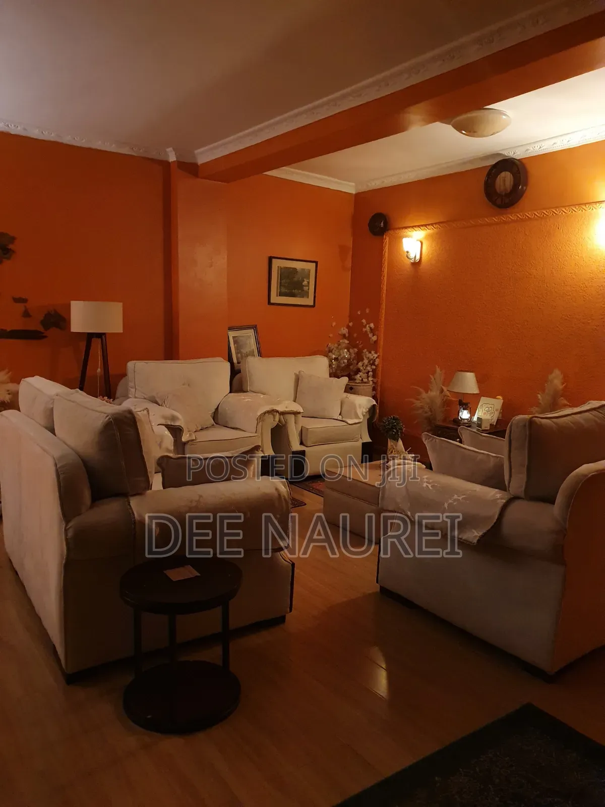 7 Seater White Sofa