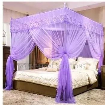 4 Standnet Rail Mosquito Net
 Colour Pink, Purple, Cream