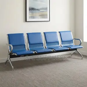 4-Link Blue Guest Waiting Bench