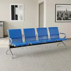 4-Link Blue Guest Waiting Bench
