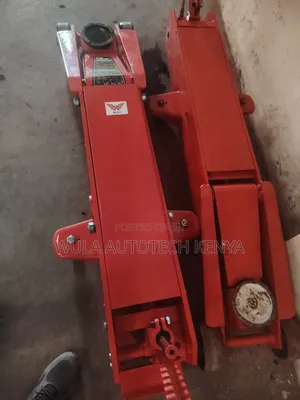 Controlled Lowering Mechanism Heavy Duty 20tns Trolley Jack Machine