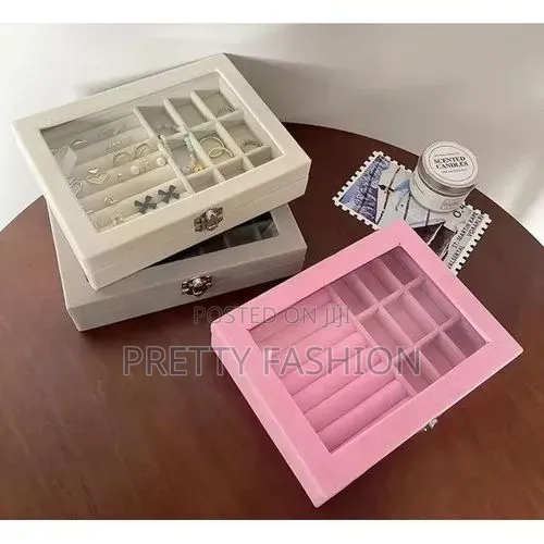Velvet Jewelry Organizer Box