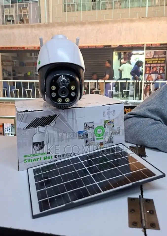 V380 Solar Powered PTZ CCTV Camera With 4G Remote Access