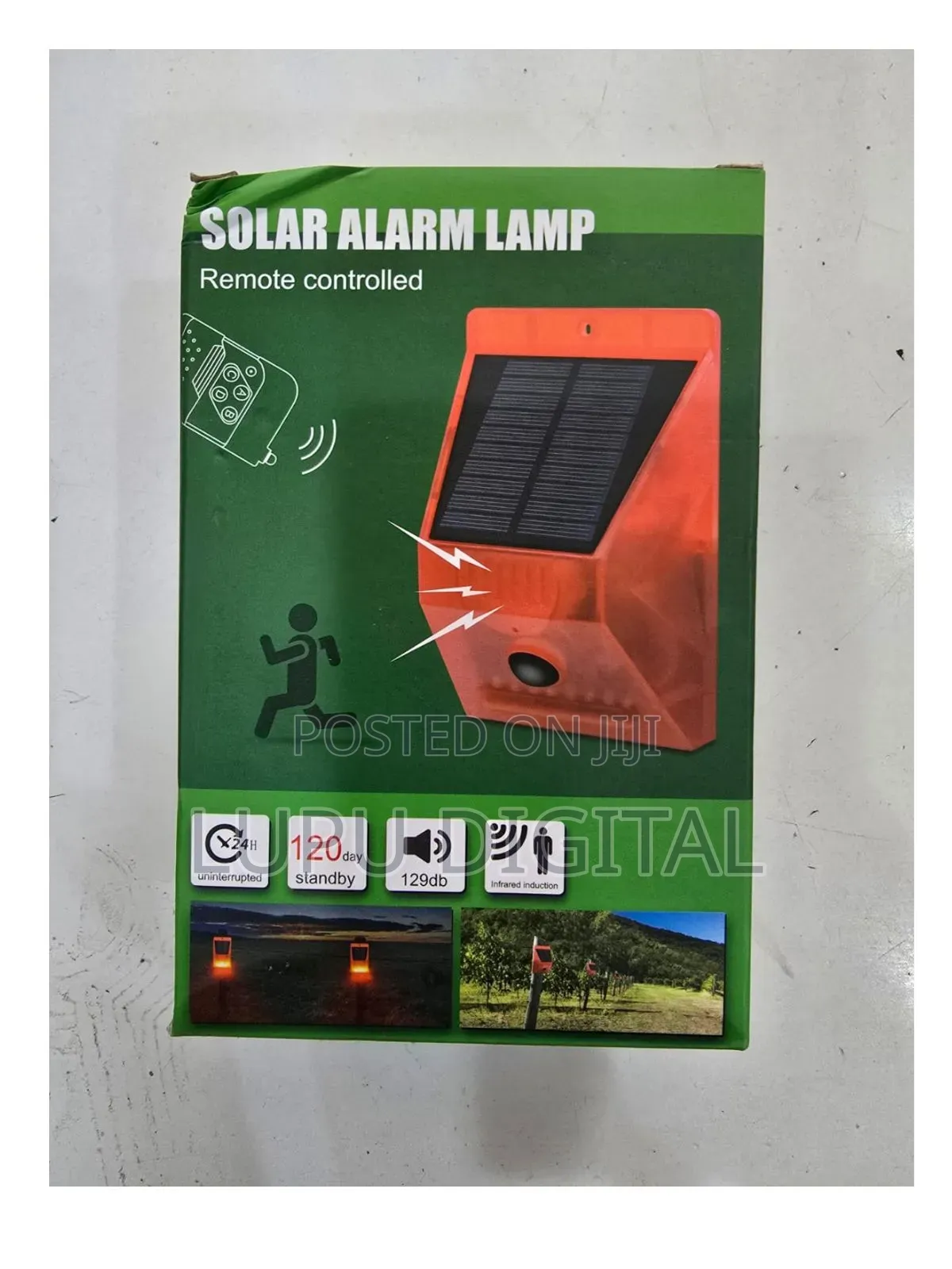 Solar Alarm With Remote Controller