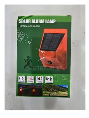 Solar Alarm With Remote Controller