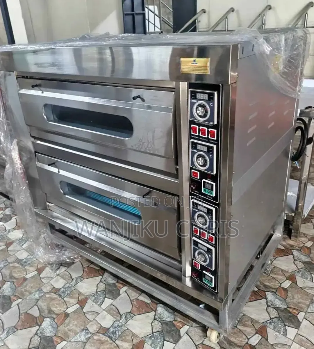 Commercial Electric 2 Deck 4 Trays Electric Oven