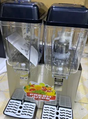 Commercial Double-Tank Refrigerated Juice Dispenser,