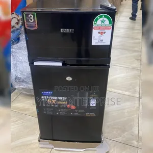 Ecomax 108L Double Door Refrigerator With Free Fridge Guard