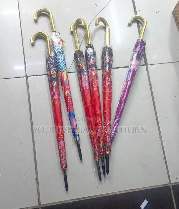 Flowered Umbrellas, Black Umbrellas