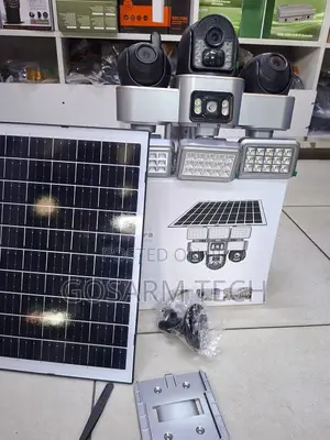 Quality V380 VTS30 Solar Floodlight 4G Triple Lens SIM Card Camera