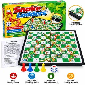 Folding Exciting Snakes and Ladders Game