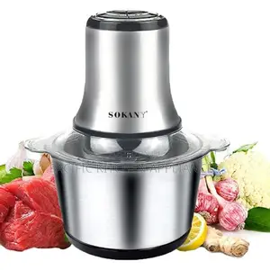 Sokany 800Watts, 3Ltrs, Electric Mincer, Stainless Steel Bowl,