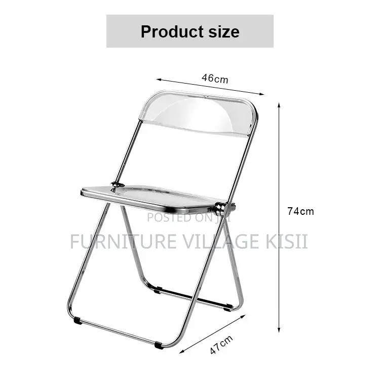 Office Chair; Stackable Foldable Plastic Office Chair