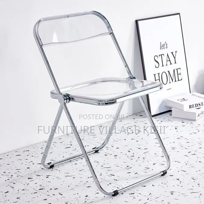 Office Chair; Stackable Foldable Plastic Office Chair