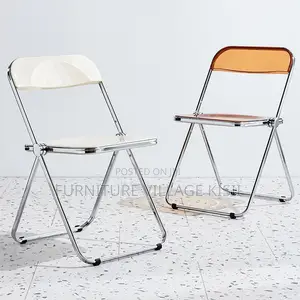 Office Chair; Stackable Foldable Plastic Office Chair